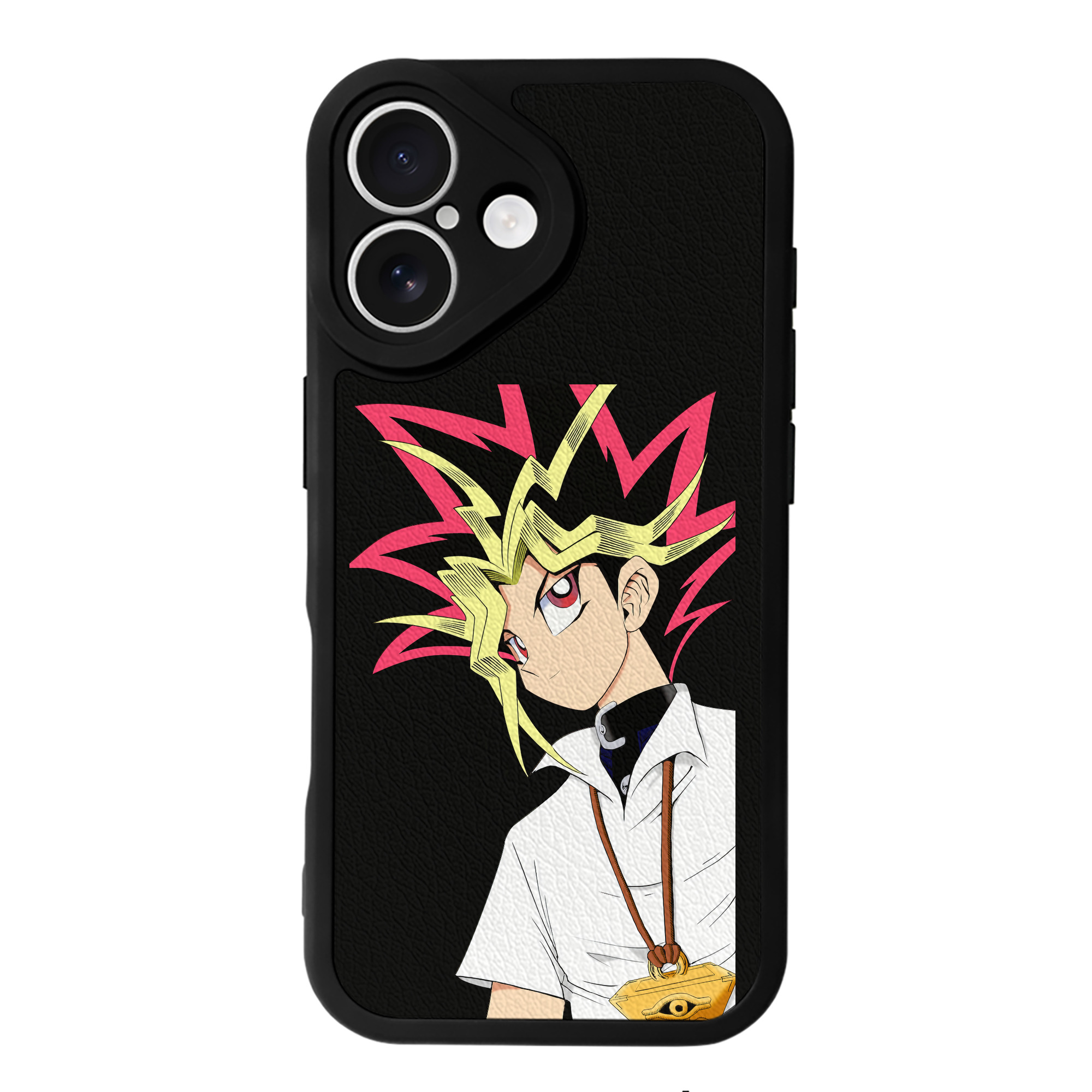 遊☆戯☆王 Yu-Gi-Oh! 【iPhone 16シリーズ対応】シリコンスマホケース（レザー調） 材質：シリコン